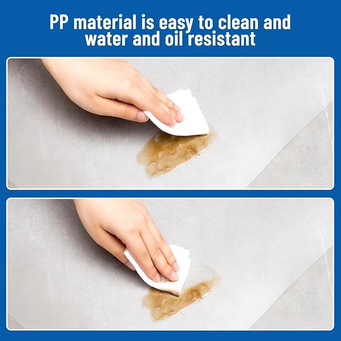 Frienda Set of 10 Wire Shelf Liner 18 x 36 Inch Heavy Duty Shelf Liners Packed Flat for Wire Shelving, Waterproof Non Adhesive Plastic Mat for Metal Rack Kitchen Shelves, Shoe Rack