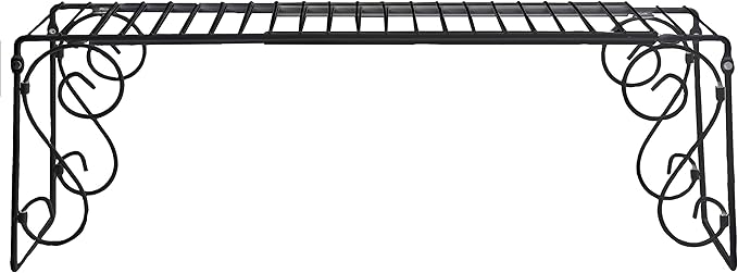 Expandable Over Sink Shelf, Adjustable Metal Sink Organizer (24.5"–40.75") – Kitchen Counter Storage Rack for Soap, Sponge, Plants – Space Saving Over Sink Shelf, Bathroom & Pantry Organizer