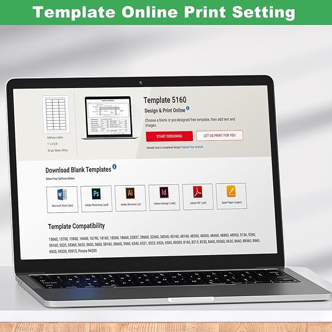 Address Labels, OausTect 1" x 2-5/8" Mailing Label for Envelopes, 3000 White Blank Printable 8.5"×11" Sticker Labels Paper for Laser/Inkjet Printer, 30 Up Per Sheet (100 Sheets)