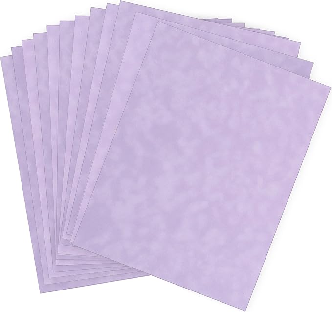 S.E.I Lavender Velvet Paper, Felt Fabric For Drawer and Jewelry Box Liner, 8.5" x 11" - 12 Sheets