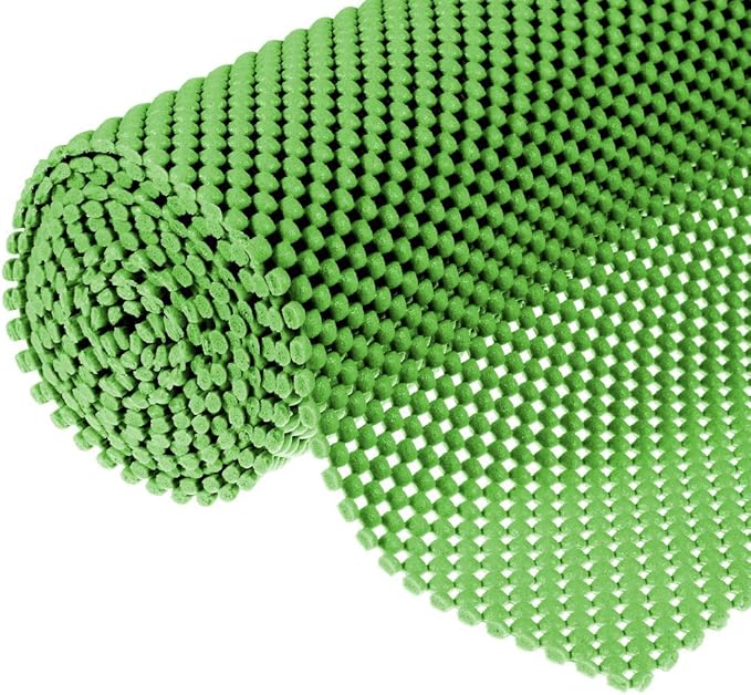 Drawer and Shelf Liner - Non Adhesive, Non Slip, Durable Grip for Shelves, Cabinets, Kitchen Tableware