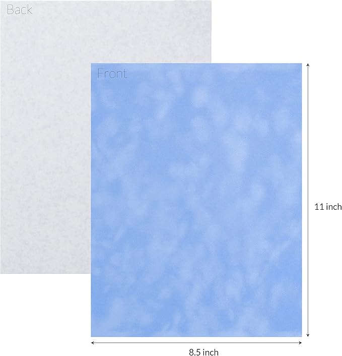 S.E.I Bay Velvet Paper, Felt Fabric For Drawer and Jewelry Box Liner, 8.5" x 11" - 12 Sheets
