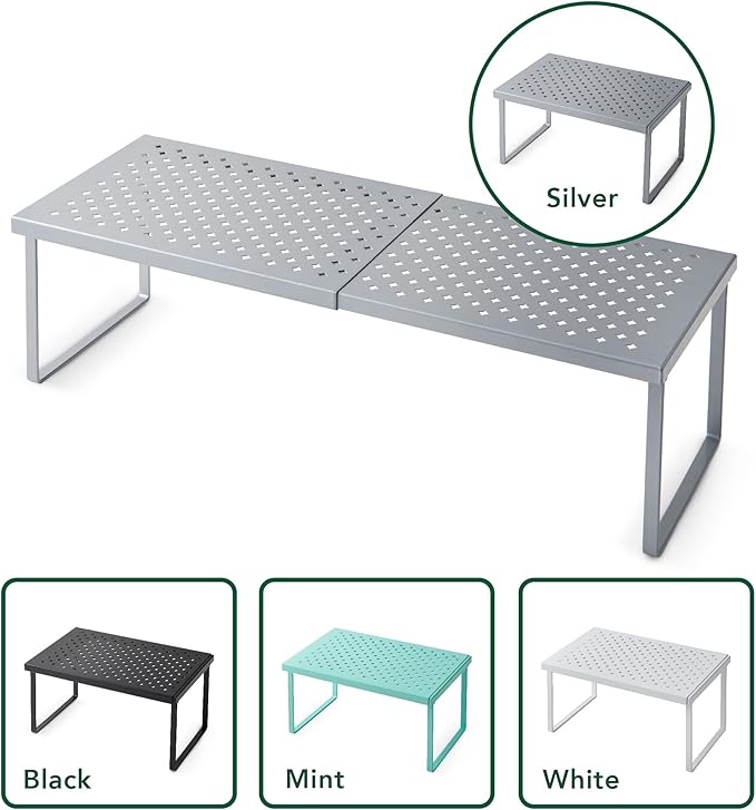 Nifty Expandable Shelf Rack Adjustable- Silver