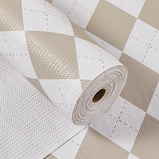MIAONET Beige Shelf Liner for Kitchen Cabinets 12" x 120" Non-Adhesive Non-Slip Drawer Liners for Dresser, Waterproof Washable Paper, Durable Protector Mat for Pantry Shelves Cupboards