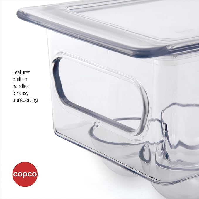 Copco Egg Fridge Bin, 16.5 x 4.7 x 4.2-Inch, Clear