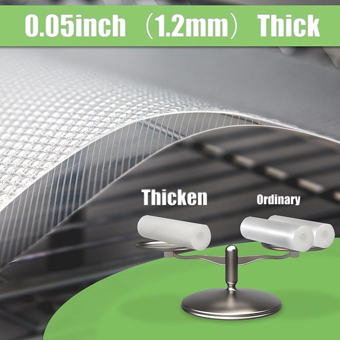 AMZABBY Shelf Liner for Wire Shelving. 18x197'', Easy to Cut. Thick/Waterproof/Non-Slip Non-Adhesive Stain-Proof for Clear Liner/Kitchen/Cabinet/Drawer