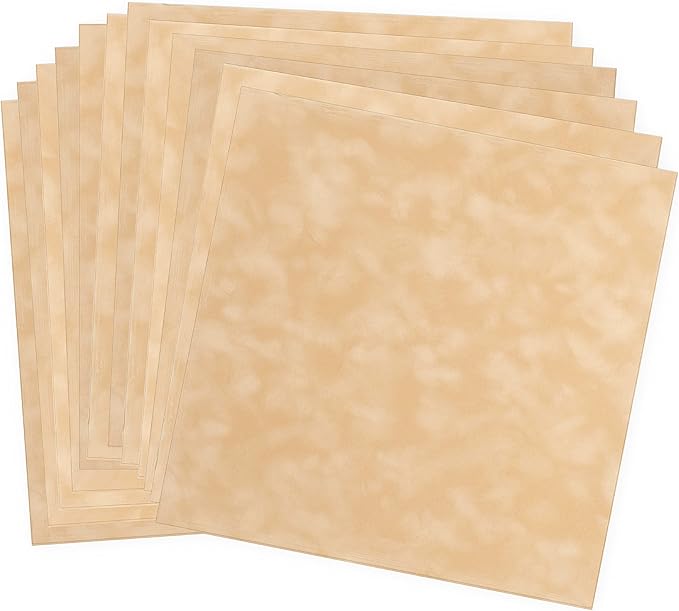 S.E.I Toast Velvet Paper, Felt Fabric For Drawer and Jewelry Box Liner, 12" x 12" - 12 Sheets