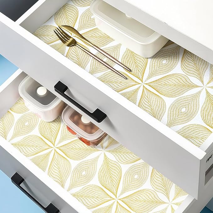 Drawer and Shelf Liner for Kitchen Cabinets Non Adhesive Cabinet Liner Strong Grip Waterproof Kitchen Drawer Liner for Shelves,Refrigerator,Dresser,Cupboard Liners,Easy to Clean 12In x 20Ft