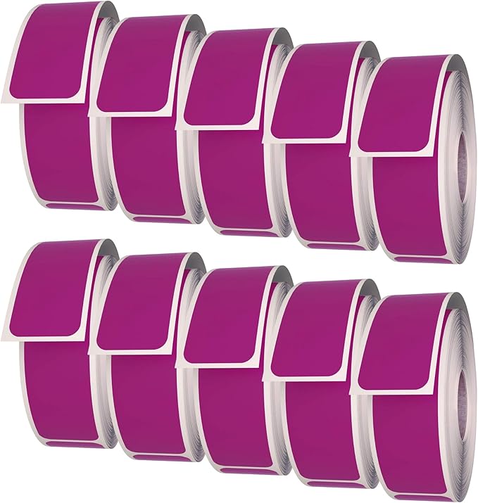 Royal Green Rectangular Color-Coding Labels 3x1-20 Sticker Rolls (75mm x 25mm) - 5000 Pack