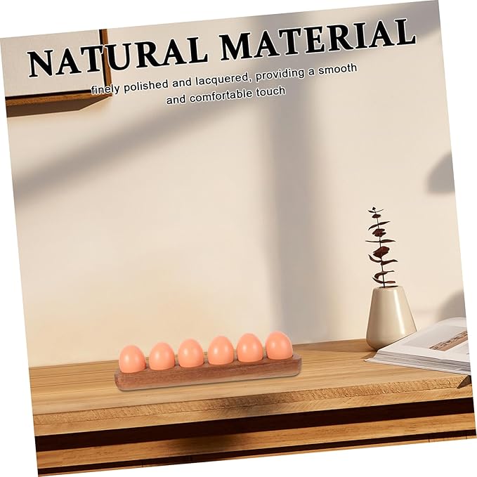 Wooden Egg Holder for Refrigerator Space-saving Egg Tray for Countertop Elegant Design Smooth Finish and Compact Kitchen Organizer