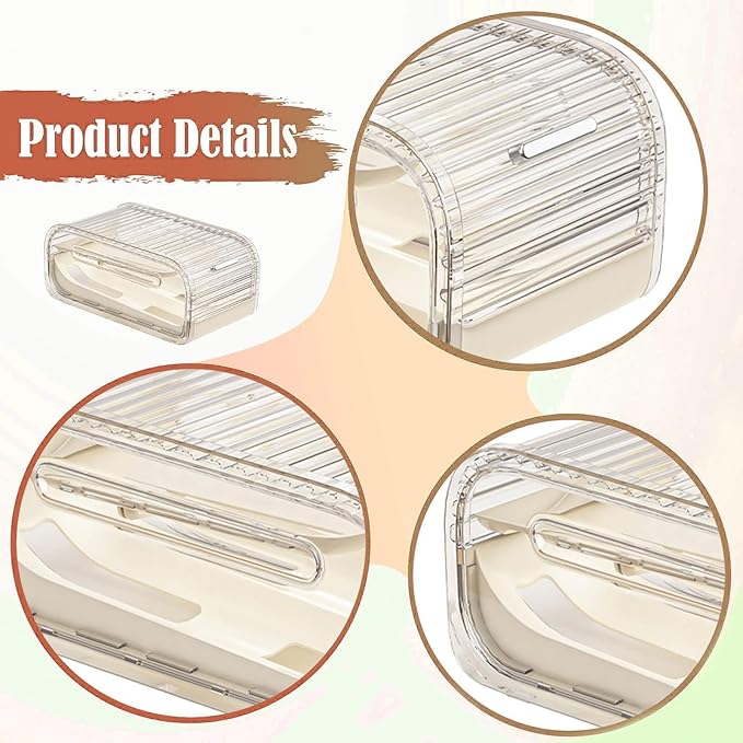 KiBcsLic Egg Holder for Fridge Egg Storage Box Auto Rolling Reusable Double Layer Clear Storage Bin for Cabinet Kitchen Cupboard Home