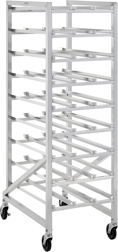 Full Size Mobile Aluminum Commercial Can Rack - Fully Welded (32L-040)