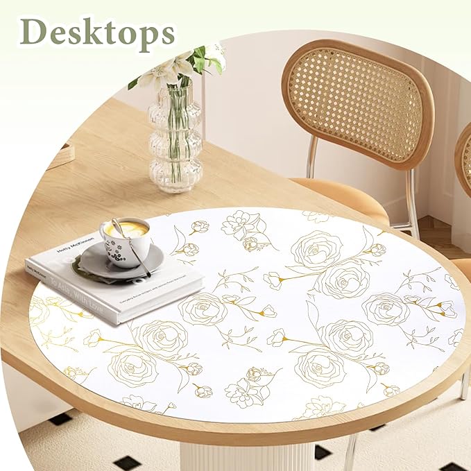 Shelf Liners for Kitchen Cabinets Non Adhesive Drawer Liner 23.6in x 30FT Gold Floral Thickened Shelf Liner Paper Strong Non-Slip Easy to Clean for Tool Box Refrigerator