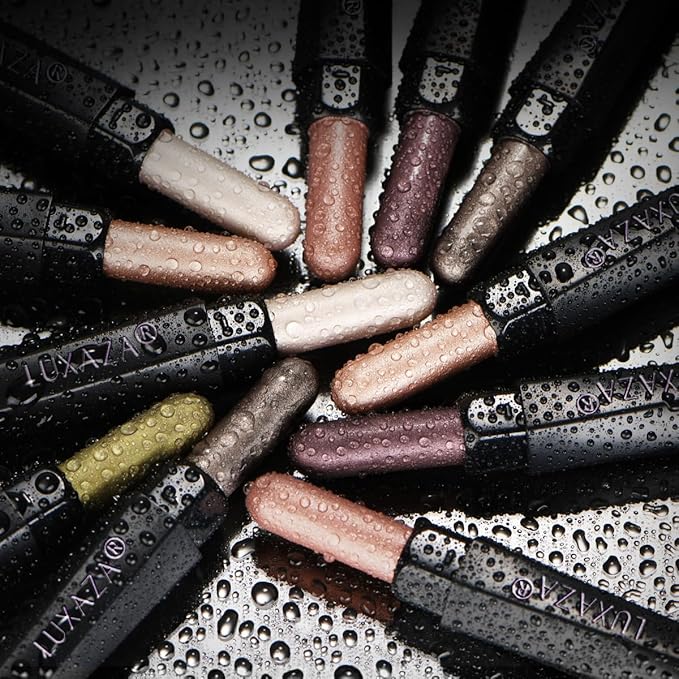 Neutral Eyeshadow Stick Makeup 6PCS Set, Metallic Shimmer Matte Cream Eye Shadow Eyeliner Brightener Pencil Crayon - DESERT WILD