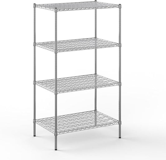 24" Deep x 36" Wide x 64" Height Wire Shelving Kit | 4-Tier | NSF Commercial Storage Rack Unit