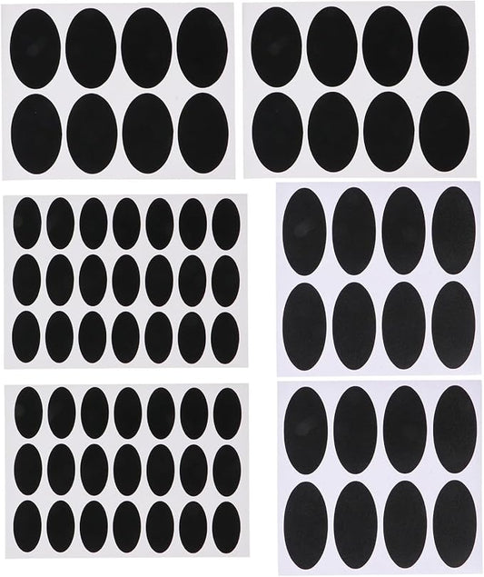 Seasoning Bottle Labels 148Pcs Oval Waterproof Chalkboard Stickers Erasable Classification Sealing Labels for Kitchen Pantry Jars and Spice Containers