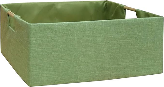 Storage Bin for Shelves Rectangle Closet Baskets Foldable Box with Handles, Gray Storage Bins, Storage Boxes for Home Office Car Dormroom