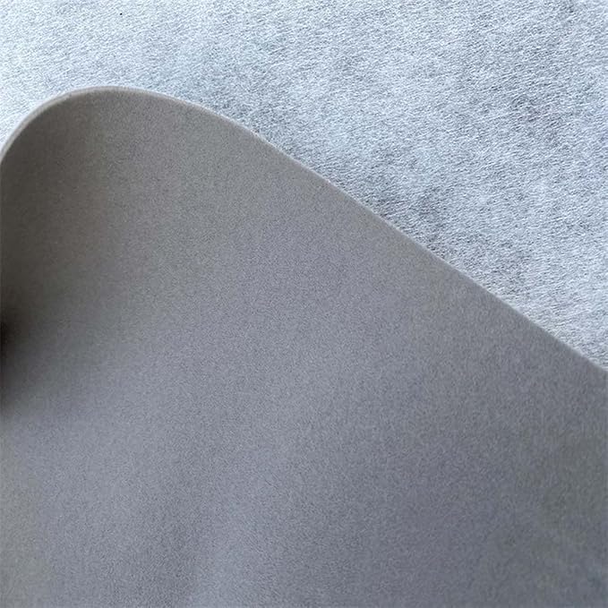 Self Adhesive Gray Velvet Flocking Liner for Jewelry Drawer Art Crafts DIY Project Velvet Fabric Peel and Stick Drawer Velvet Liner 17.7" x 78.7"