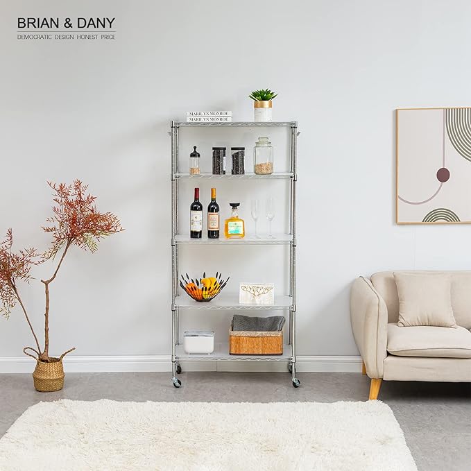 BRIAN & DANY Wire Shelf Liner 11.8" X 16.6", Set of 10, Heavy Duty Shelf Liners for Wire Shelving, Waterproof Protector Mats, Transparent