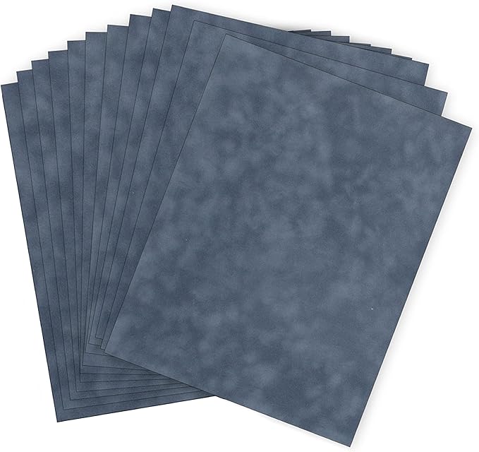 S.E.I Mallard Velvet Paper, Felt Fabric For Drawer and Jewelry Box Liner, 8.5" x 11" - 12 Sheets