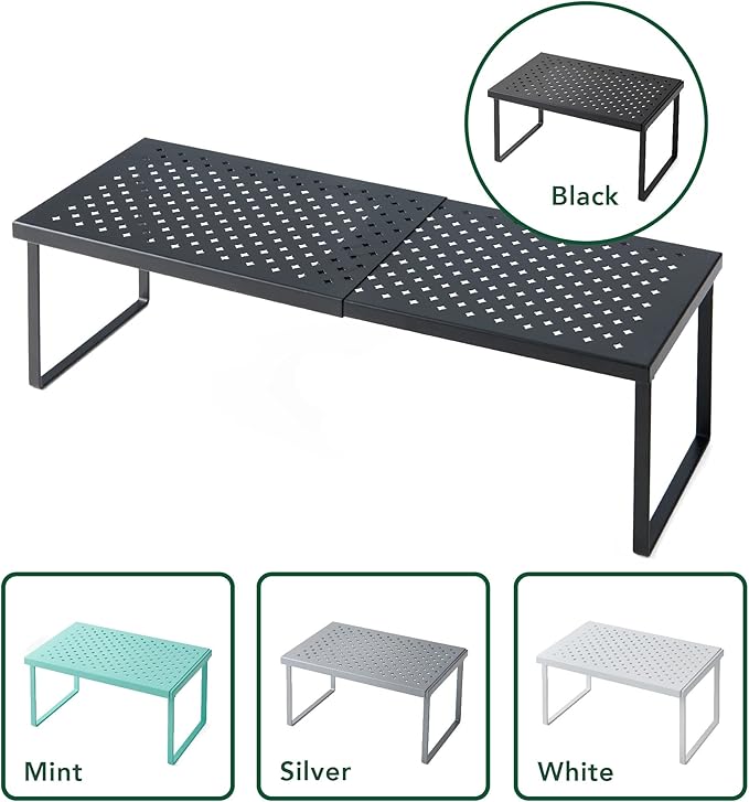 Nifty Expandable Shelf Rack Adjustable- Black