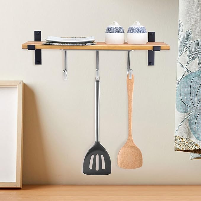Cabilock Under Cabinet Mug Hanger Metal Coffee Mug Holder with 3 Rotatable Hooks Kitchen Cup Rack for Cabinet Storage and Household Organization