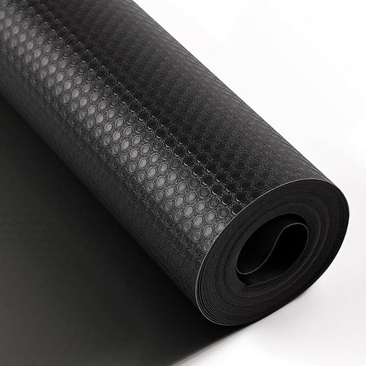 Bloss Shelf Liners, Black Drawer Liner, Non Adhesive EVA Drawer Mat Liners Roll for Bathroom, Kitchen, Desks, Deco Shelves 17×78.7 inch-Black