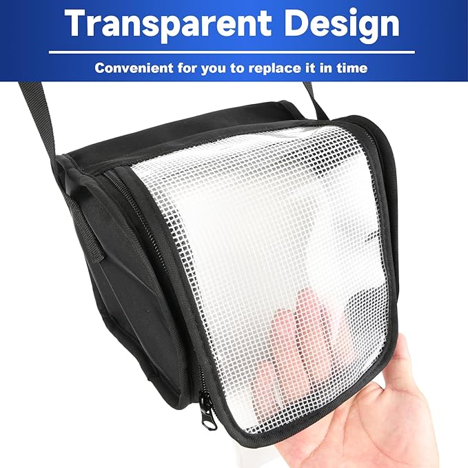 Toilet Paper Towel Holder, Hanging Paper Towel Dispenser with Transparent Cover, Easy to Tear Papers Waterproof Papers Towels Holder for Washroom Organization and Storage (Toilet Paper-Black)