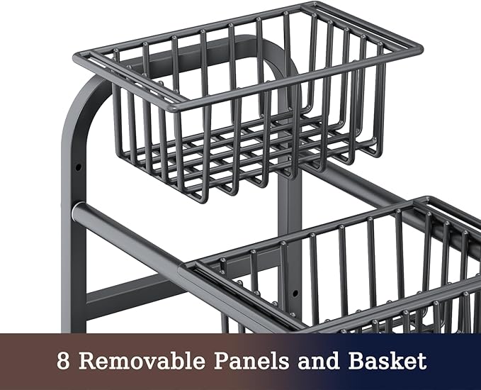 Extendable Under Sink Storage, Kitchen Shelf Organiser, 2-Tier Adjustable Under Sink Bathroom Cabinet Multifunctional Storage Rack for Bathroom Cabinet