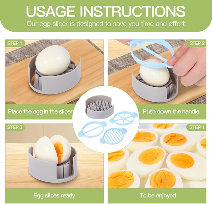 2-Layer Deviled Egg Containers With Lid,36pcs Deviled Egg Tray Carrier with Handl Injector Piping Tool,Portable Stackable Egg Holder Platter Holder Organizer for Refrigerator Party Picnic Travel Event
