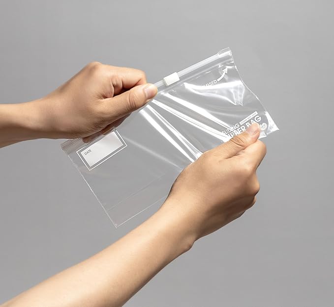 Snack Slider Storage Bags- 400 Count, Featuring Expandable Bottom, Zero BPA, Microwave-Safe(10 boxes of 40)
