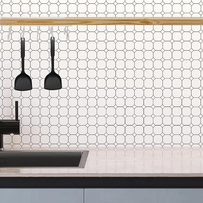 SAFIGLE Under Cabinet Mug Hooks Rack White Iron Kitchen Utensil Holder Rack Space-Saving Cup Drainer Organizer for Household Kitchen Storage