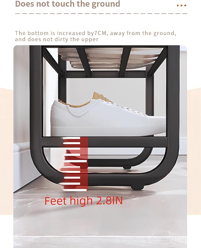 Expandable Shoe Rack Narrow Vertical Organizer Sturdy Free Standing Shoes Storage Shelf for Closet, Entryways, Hallways & Living Rooms 5 Tier - 23.6" W Hold 15 Pairs