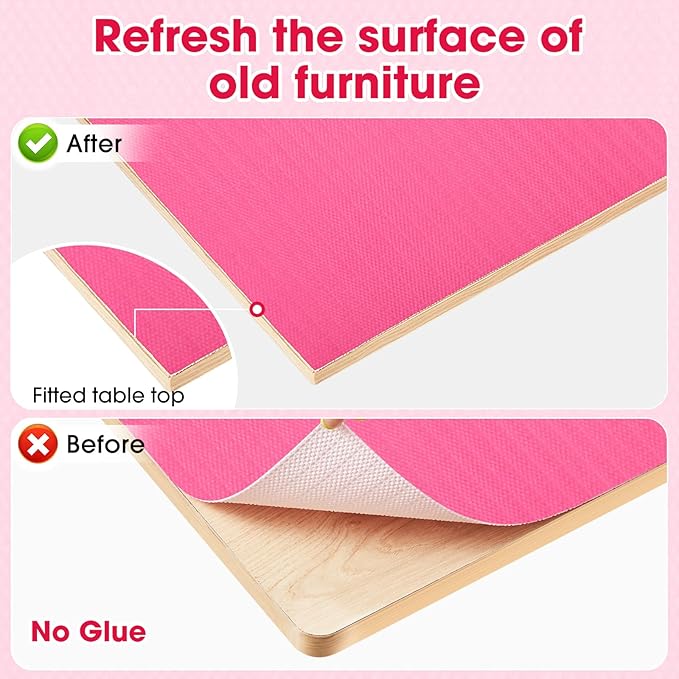 ALIUNI Drawer and Shelf Liner, Non-Slip Kitchen Cabinet Liners Non-Adhesive Thick Strong Grip Waterproof Washable Mats Protect Dresser Shelves Cupboard Bathroom Cabinets, Fuchsia, 18 in X 20 FT