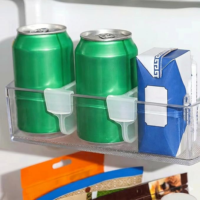 20Pcs Adjustable Plastic Storage Dividers, Transparent Multi-Purpose Organizer for Refrigerator, Freezer, Kitchen Drawers, Cabinets