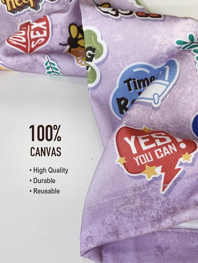Hglian Plastic Bag Holder,Cute Grocery Bags Holder Organizer with Uplifting Messages for Life,Inspirational Positive Affirmation Quote Bag Holder-Extra Large