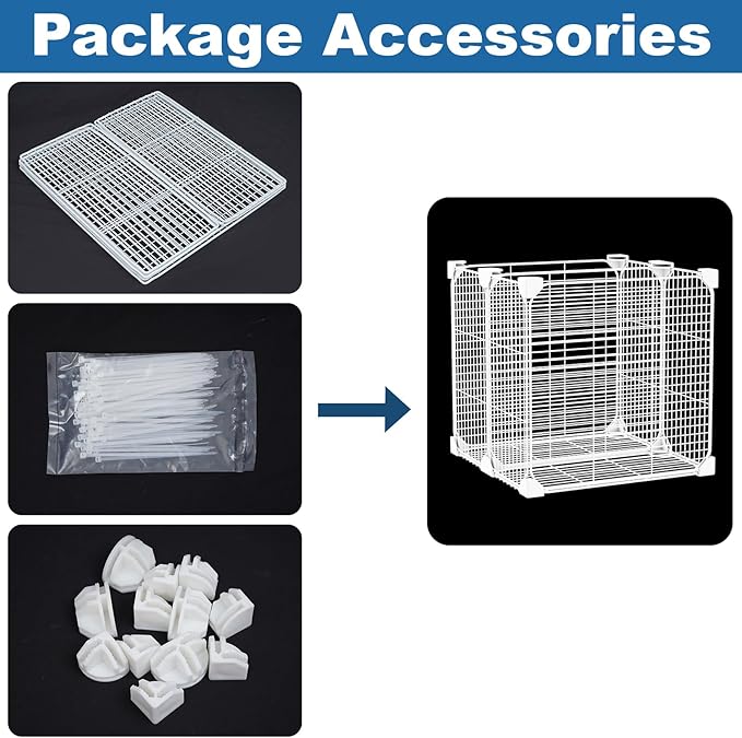 Deep Freezer Organizer Bin 13.8"x13.8"x13.8", Vertical Sides Wire Freezer Baskets with Adjustable Divider Pantry, Freezer Bins for Upright Freezer Meats Frozen Food Snacks Ice Cream Fruits&Vegetables