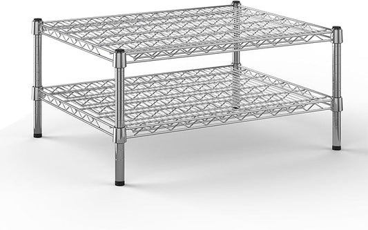 24" Deep x 30" Wide x 14" Height Wire Shelving Kit | 2-Tier | NSF Commercial Storage Rack Unit
