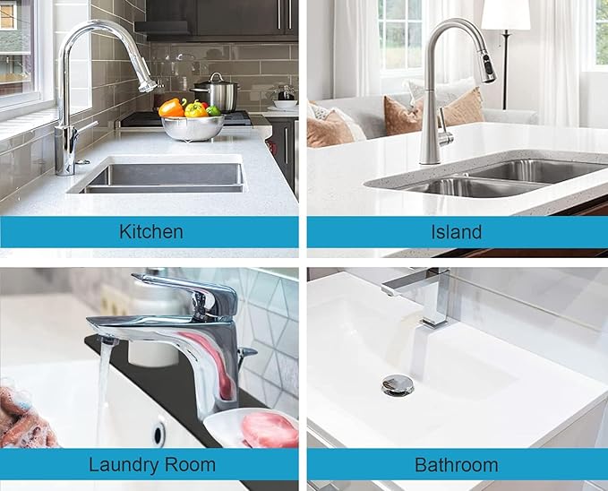 ptmaxs Kitchen Sink Splash Guard Faucet Mat - Super Absorbent Fast Drying Mat, Christmas Tree Pattern, 23.5" x 5.5" Microfiber Diatomite, Dish Drying Mat, 1 PC