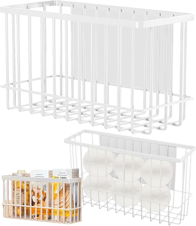 Buyyyit Magnetic Basket Fridge Lint Bin Dryer Ball Holder Laundry Room Organization Home Storage for Class Office School