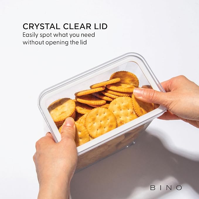 BINO | Food Storage Containers - 2.4L | THE SNAP+COLLECTION | Airtight Storage Containers with Lids | Kitchen & Pantry Organization | Kitchen Containers Airtight