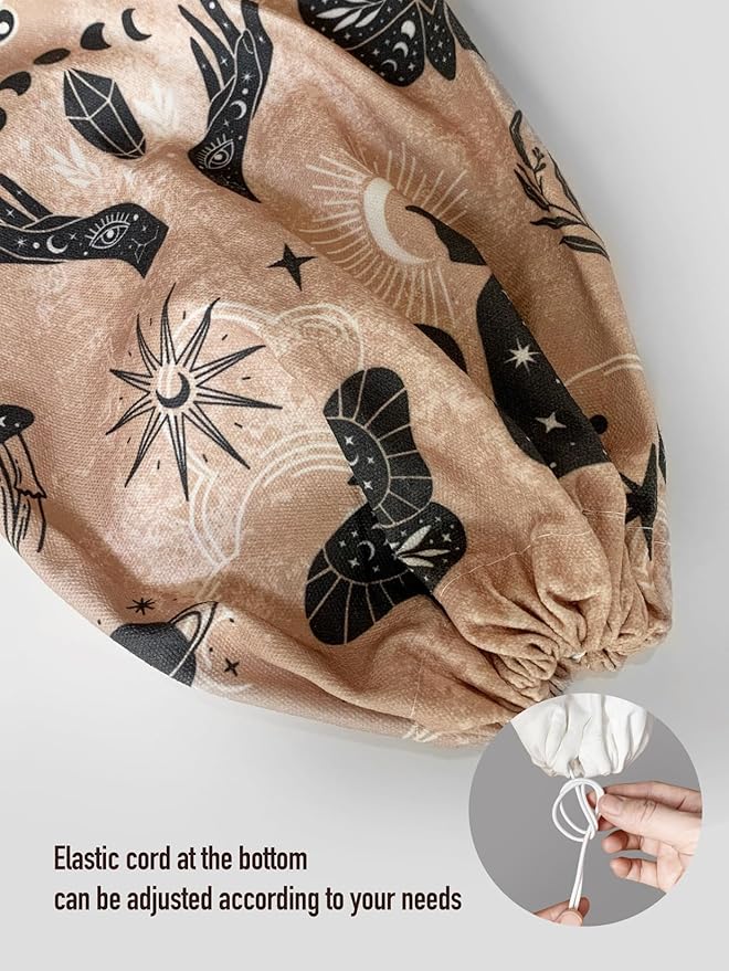 Hglian Plastic Grocery Bag Organizer,Stay Wild Moon Child Canvas Plastic Bags Holder Storage Keeper Dispenser,Cute Home Kitchen Decor