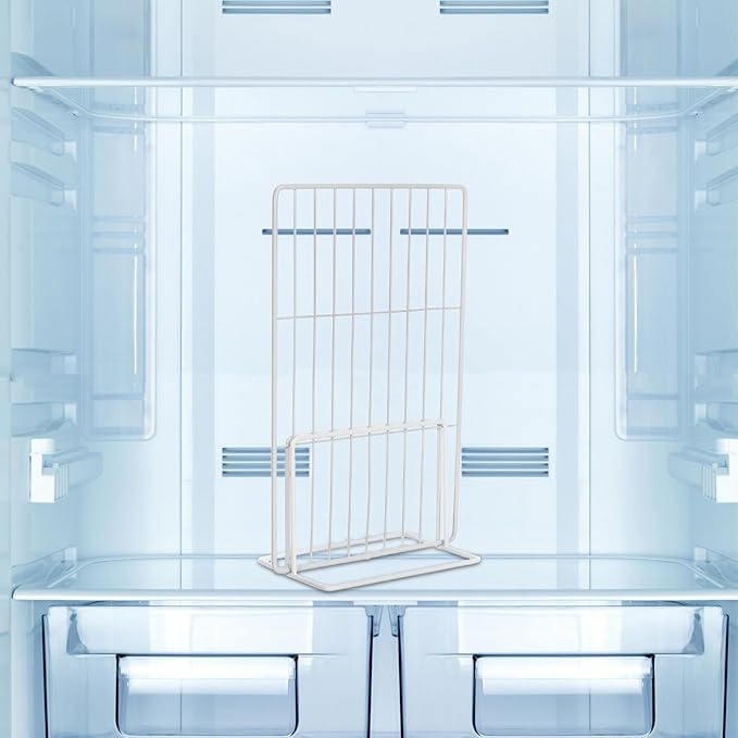 DOITOOL 2 Pcs Adjustable Freezer Divider for Deep Freezer, 12 Inch Height Wire Shelf Organizer, Metal Separator Partition Rack for Fridge Refrigerator Storage Sorting