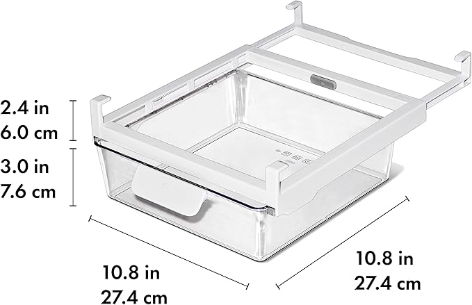 OXO Good Grips Fridge Undershelf Drawer 10 in - for Deli Meat, Cheese, Produce and More