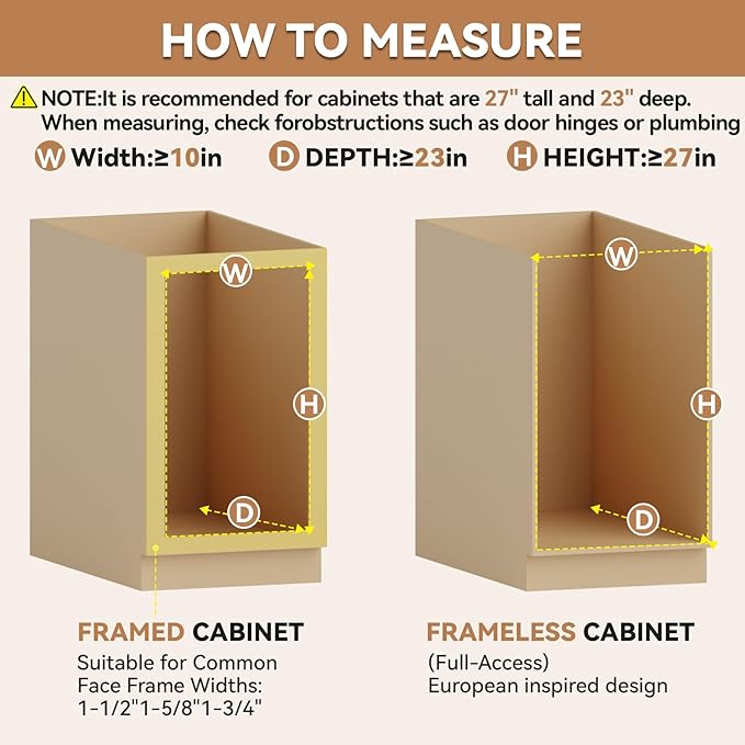 Pull Out Spice Rack Organizer for Cabinet (8" W x 22.3" D x 25.2" H), Sliding Spice Rack for Kitchen Cabinet, Wood Pull Out Cabinet Organizer for Multi-Use