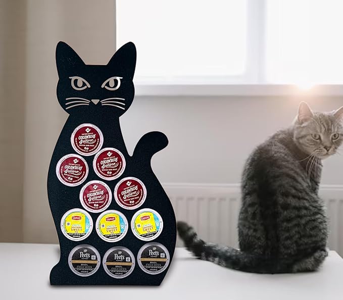 Cat Coffee Pod Holder For K Cup Holder Black Coffee Pod Organizer K Pod Holder For Counter