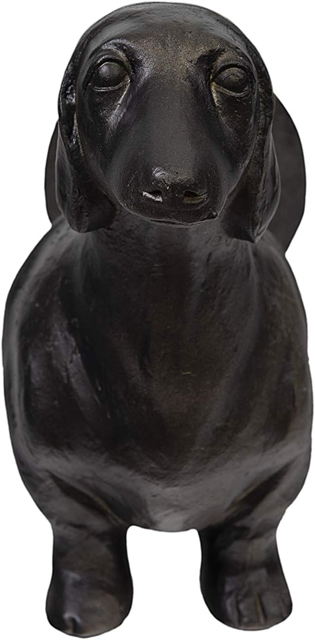 Creative Co-Op Antiqued Bronze Dachshund Dog Paper Towel Holder