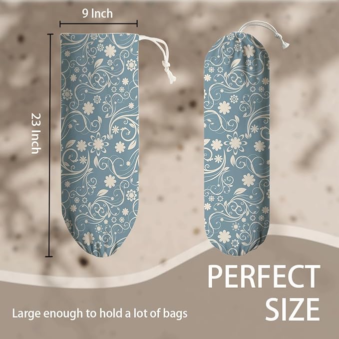 Grocery Bag Storage Dispenser, Washable Grocery Wall Mount Organizer, Shopping Garbage Bags Carrier for Home, Kitchen, Travelling, Gifts for Women Family Friends Grandma Mom