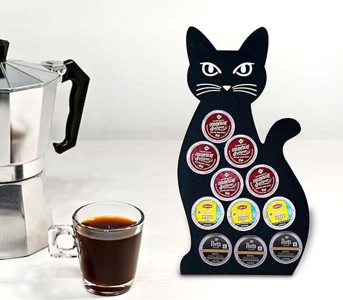 Cat Coffee Pod Holder For K Cup Holder Black Coffee Pod Organizer K Pod Holder For Counter