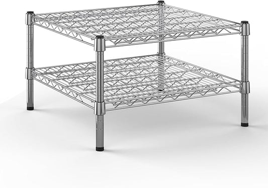 24" Deep x 24" Wide x 14" Height Wire Shelving Kit | 2-Tier | NSF Commercial Storage Rack Unit